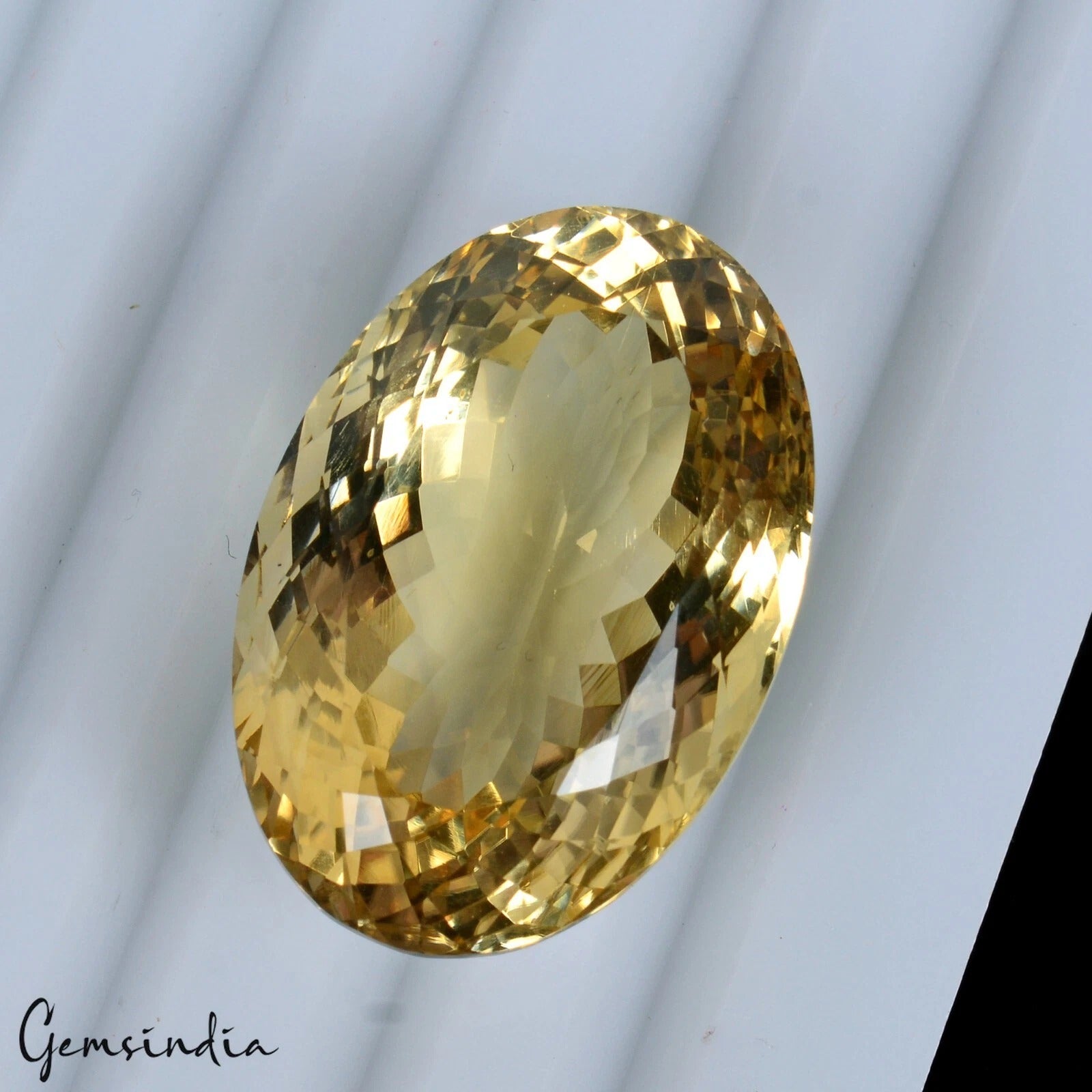 47.30 Cts Natural Yellow Citrine Oval Cut Loose Untreated Sparkling Gemstone