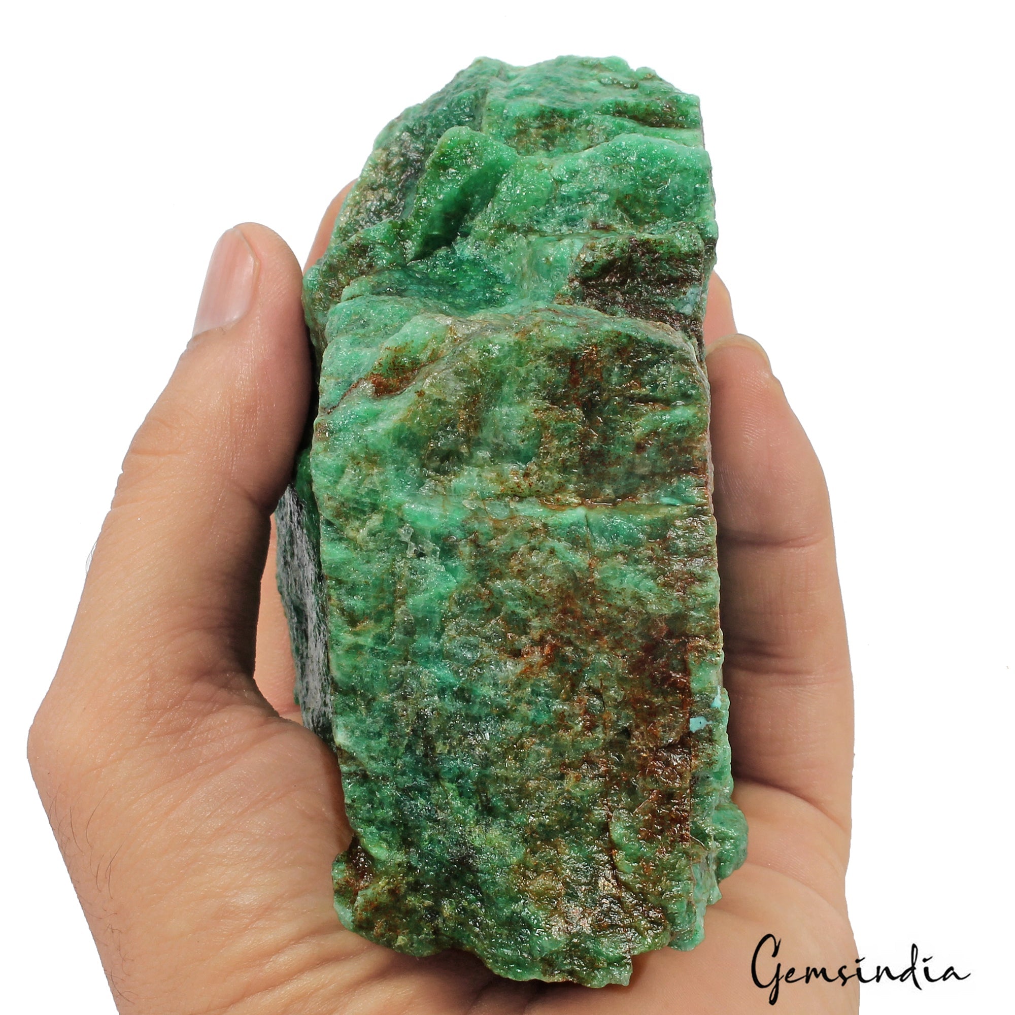 HUGE 3340 Ct Natural Green Emerald Colombian Uncut Rough Loose Gemstone Specimen