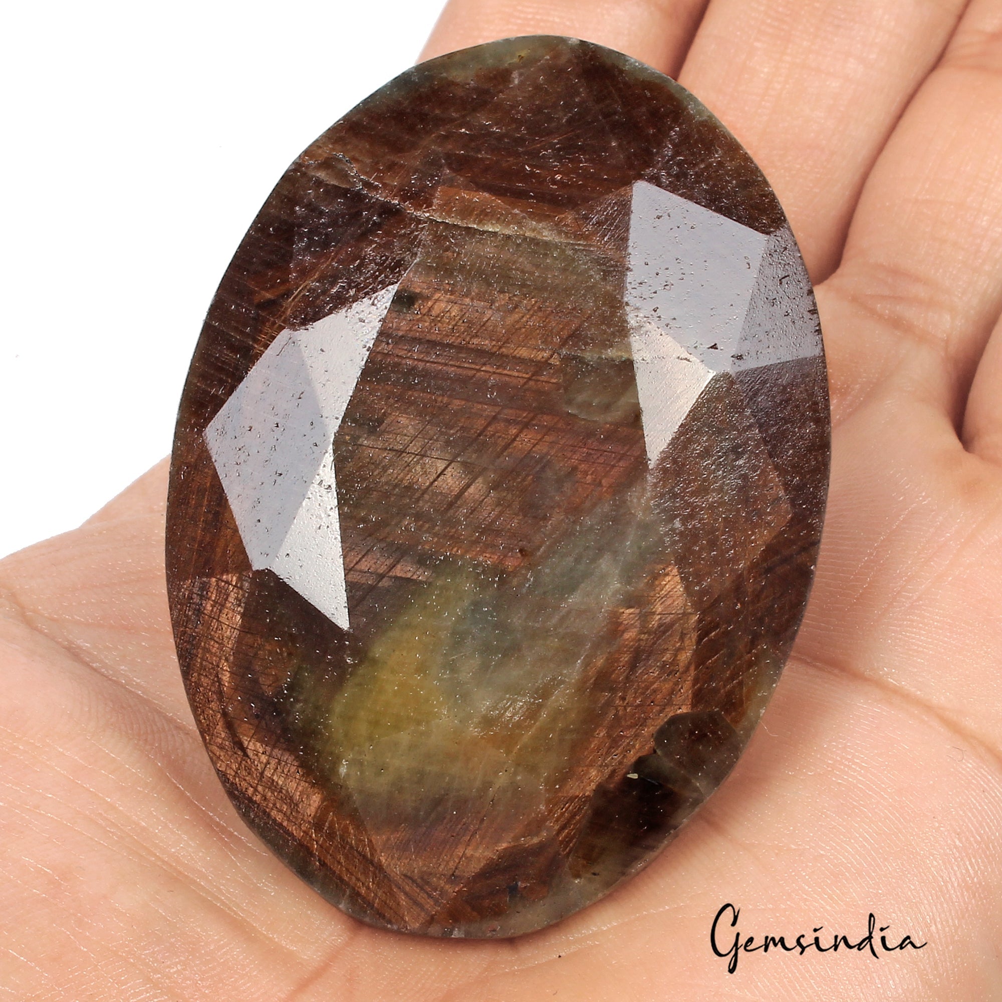 740 Ct Natural Untreated Brown Sapphire Oval Faceted Earth Mined Museum Size Gem