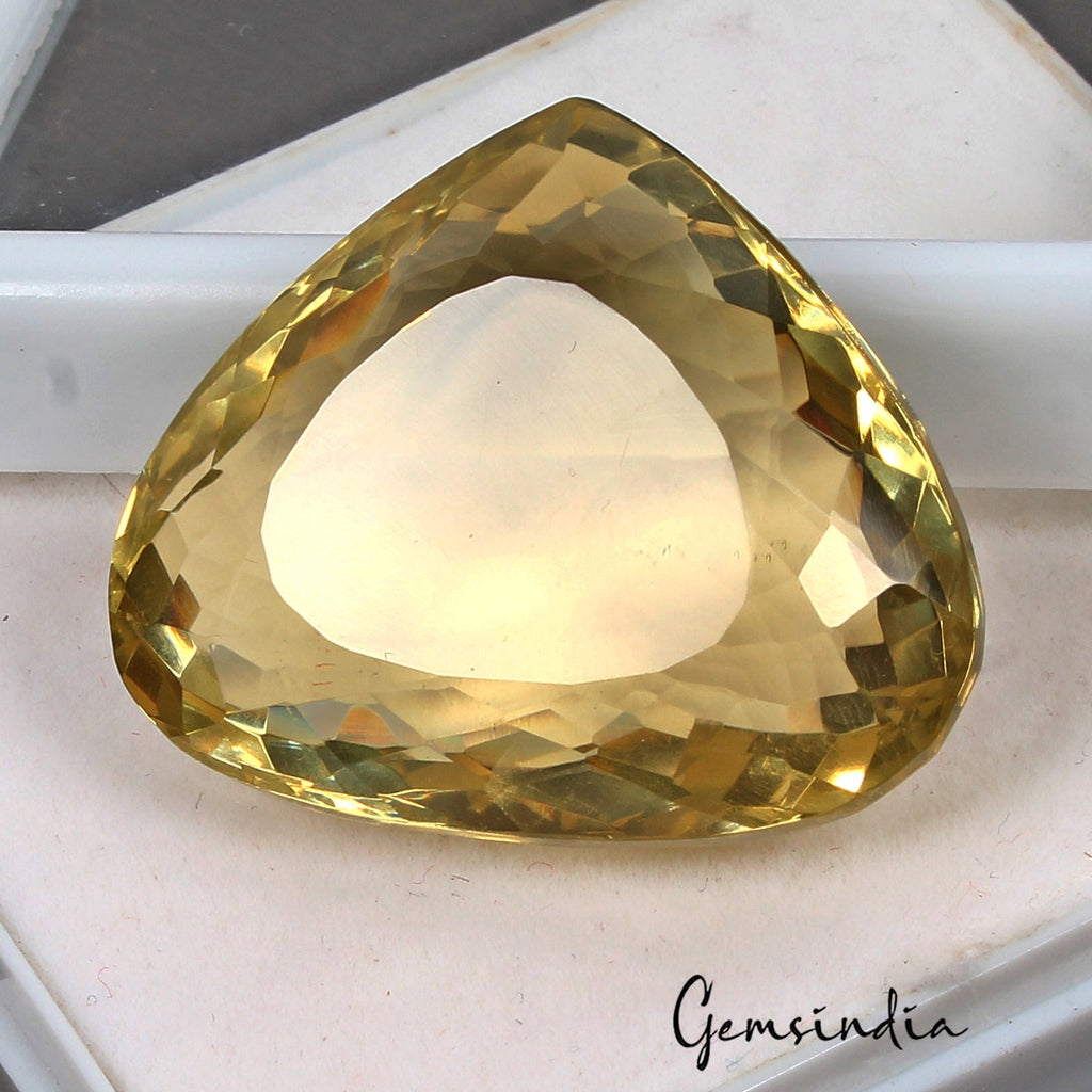 VVS 95.65 Ct Natural Citrine AAA Untreated Huge Faceted Pear Cut Loose Gemstone