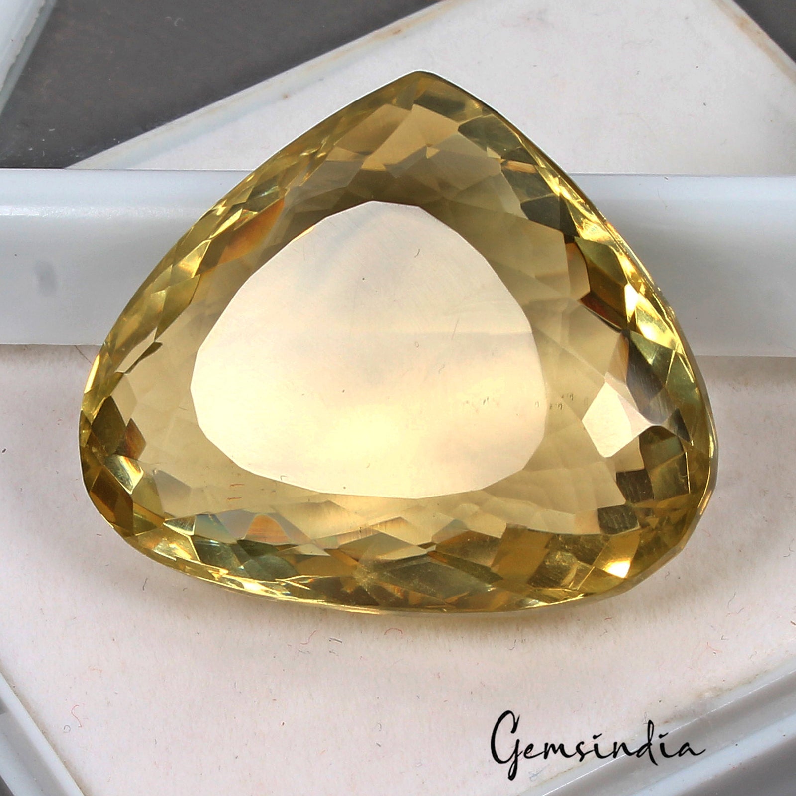 VVS 95.65 Ct Natural Citrine AAA Untreated Huge Faceted Pear Cut Loose Gemstone