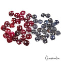 123.00Ct Natural Ruby Sapphire 8-9mm Cushion Checker Cut Jewelry Gemstones/50Pc