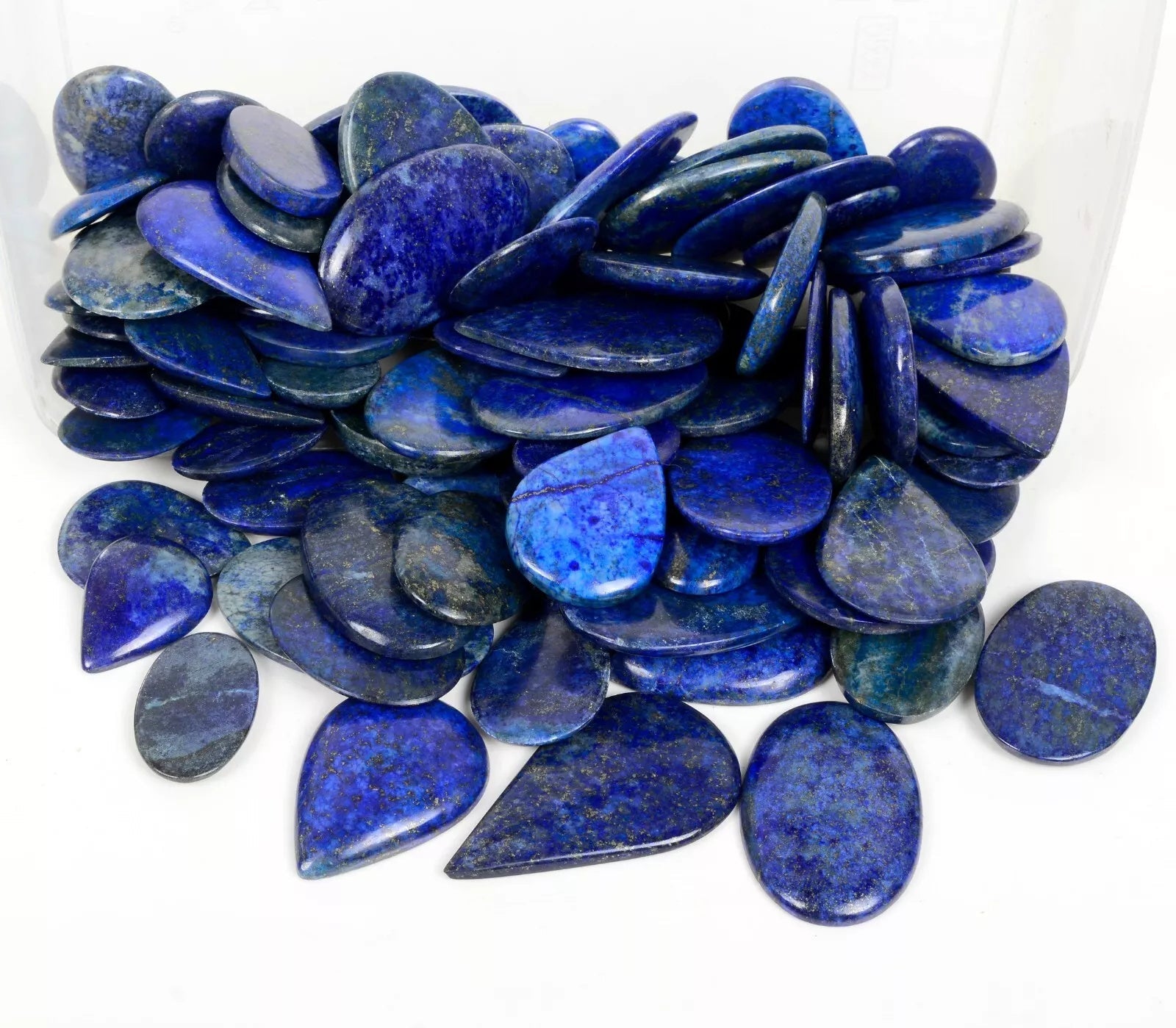 6500 Cts Natural Blue Lapis Lazuli Mix Cab Loose 30-60mm Pendant Size Gemstones