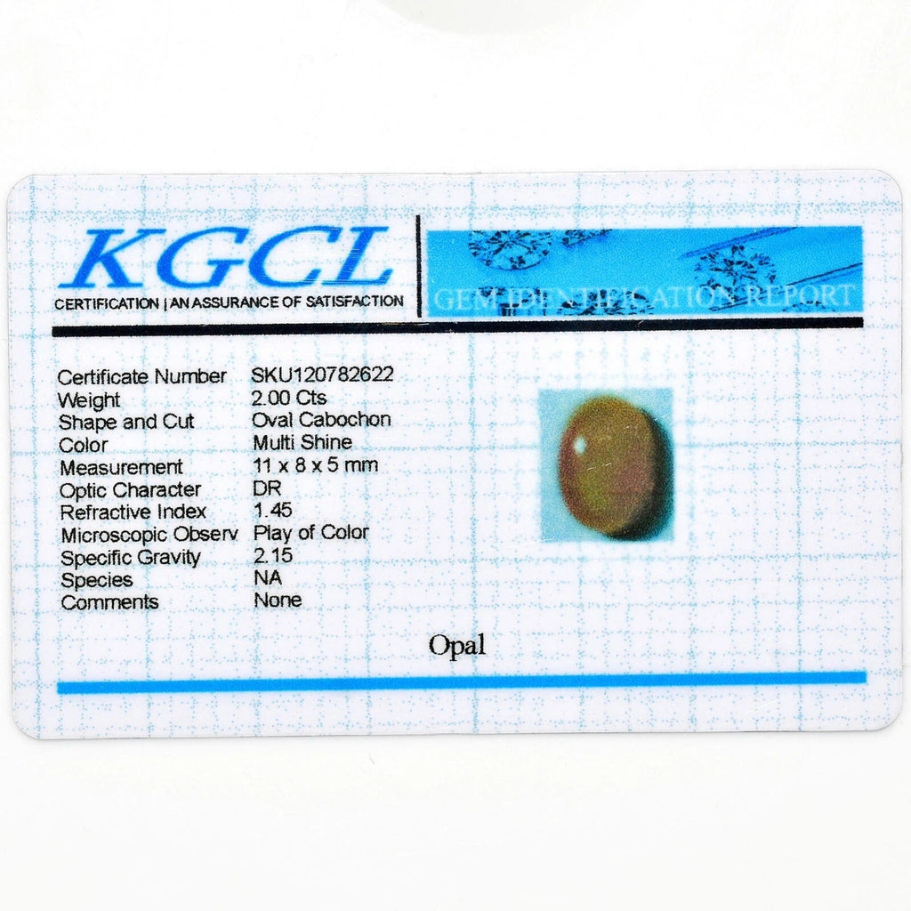 Certified Natural Ethiopian Opal Fire Oval Cab Gems 2.00 Cts For Making Jewelry