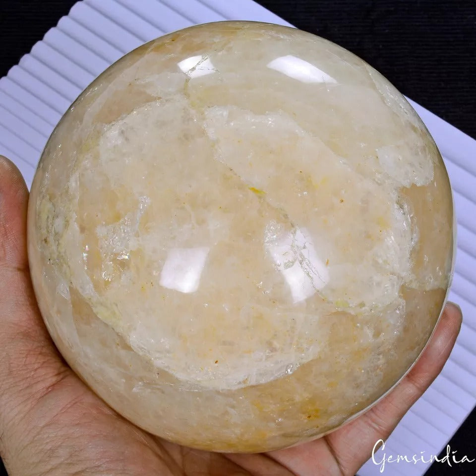 2Kg+ Natural Untreated Peach Aventurine Huge Gem Sphere Crystal Healing Minerals