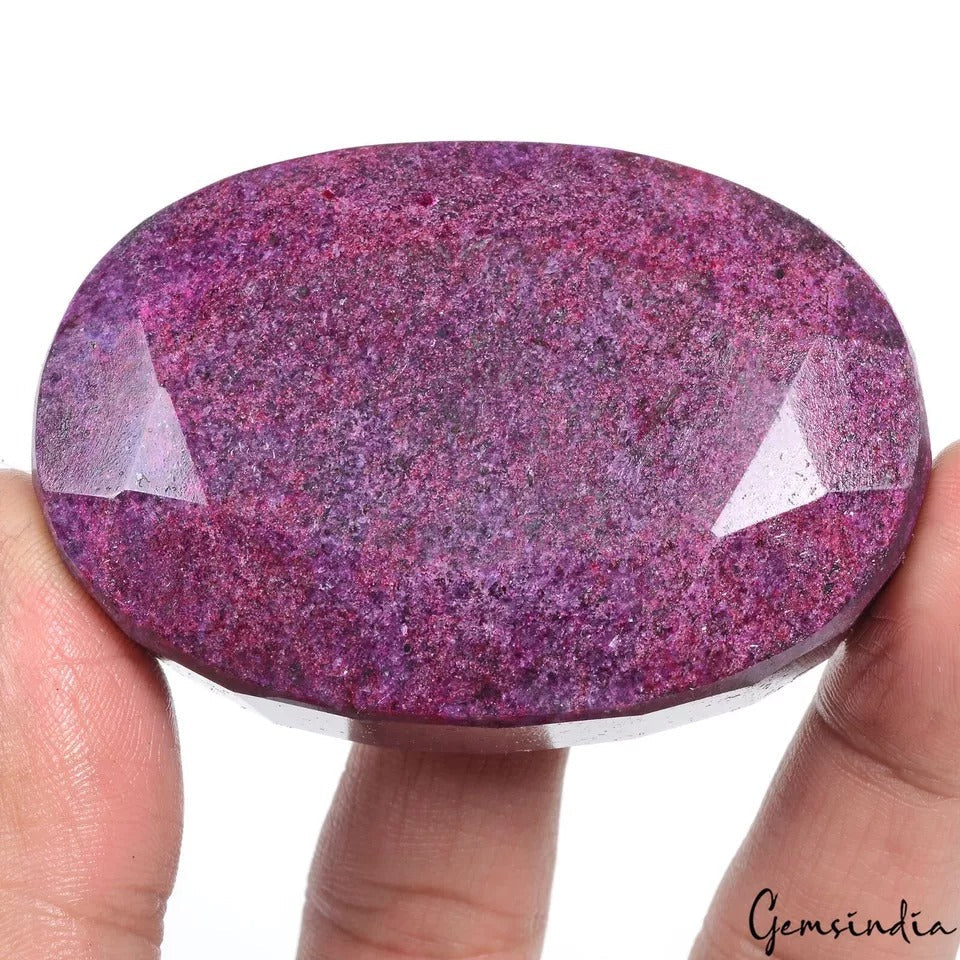 980 Cts Natural Red Ruby Oval Faceted Earth Mined Treated Huge Size Loose Gems