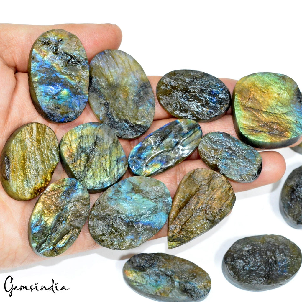 Labradorite Lot, Loose Gemstone, Untreated — 15 Pieces, 30mm to 43mm, 1000 Ct