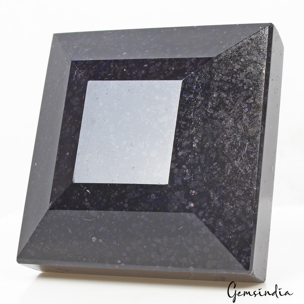 Blue Sapphire Loose Gemstone, Color Enhanced — 58x57x37mm, 1500 Ct, Africa