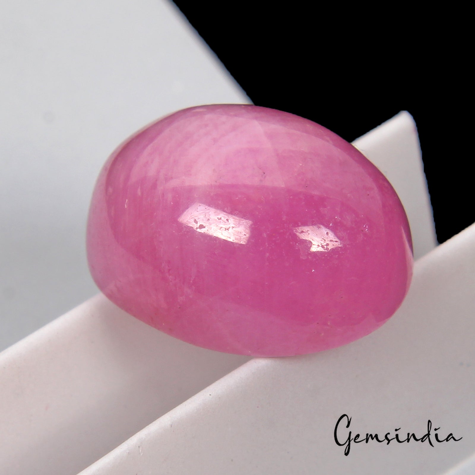 Certified 8 Cts Natural Pink Star Ruby Oval Cab Precious Loose Gem For Ring-RH