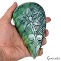 Certified 3350 Ct Natural Brazilian Emerald Amazing Carving Earth Mined Gemstone