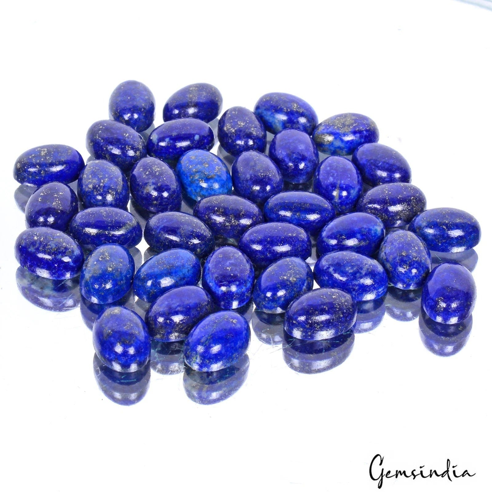 250.00 Ct Natural Blue Lapis Lazuli Oval Cabochon Loose Wholesale Gems Lot 36 Pc
