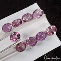 9 Pcs Natural Purple Amethyst Oval Cut Loose 13-14mm Untreated Gemstones~ 69 Cts