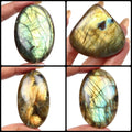 700 Cts Natural Peach Green Flash Labradorite Mix Shape Loose Pendant Size Gems