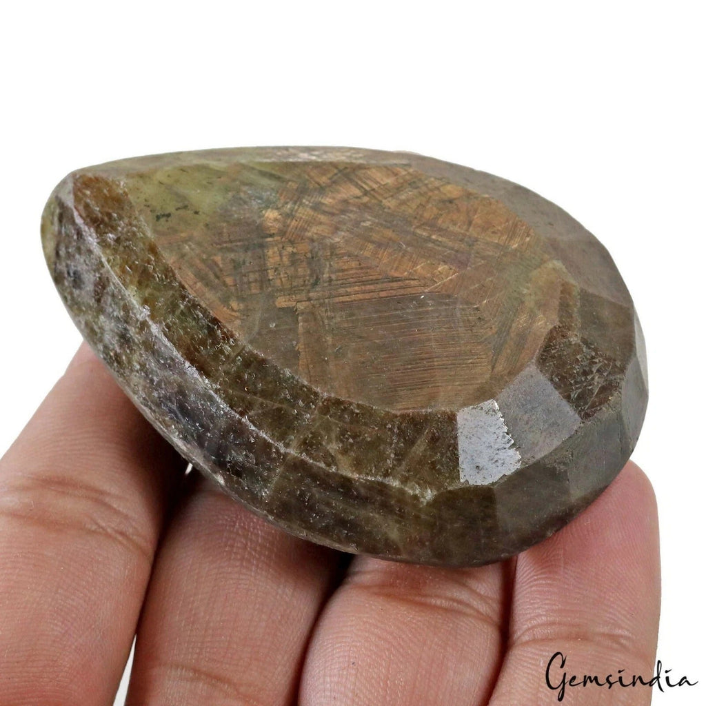 600 Ct Natural Untreated Brown Sapphire Pear Cut Faceted Earth Mined Huge Gems