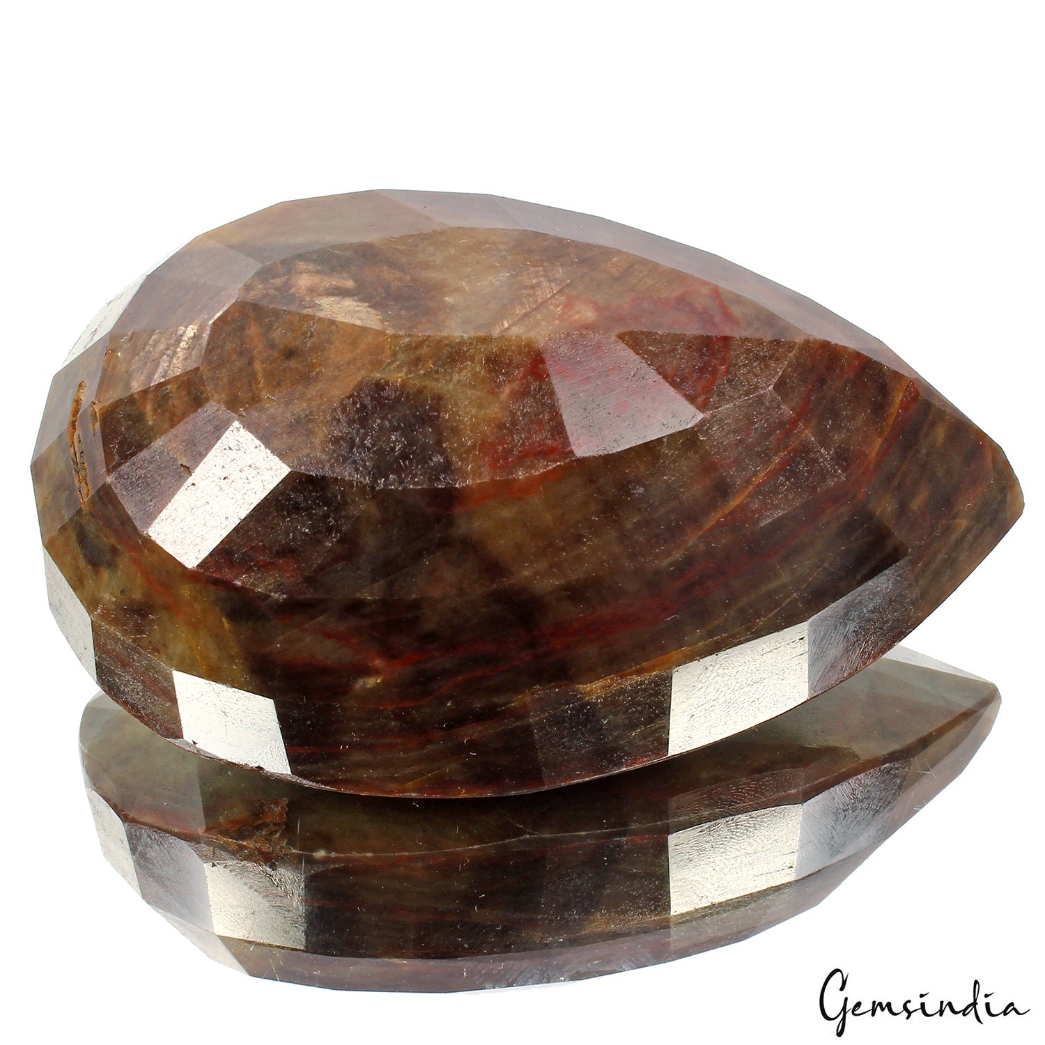 2050 Ct Natural Untreated Brown Sapphire Pear Cut Faceted Earth Mined Huge Gem
