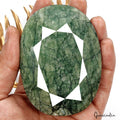 Brazilian Emerald Loose Gemstone, Color Enhanced, Green — 90 x 66 x 39 mm, 1660 Ct, Brazil