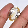 36.10 Ct Natural Untreated Yellow Citrine Oval Faceted Certified Loose Gemstone