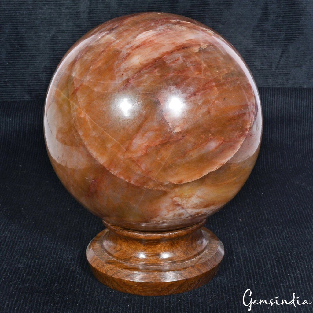 2 Kilo Red Jasper Sphere – Large Crystal Ball for Healing & Energy Decor 4.4 in