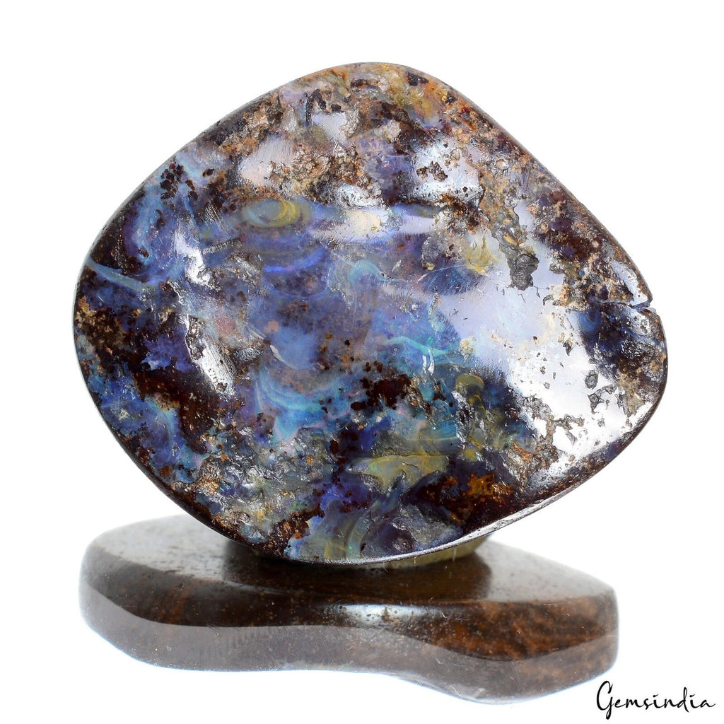 129.70Ct Natural Untreated Bi Color Australian Boulder Opal Fancy Cab Loose Gem