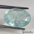 Certified 5.80 Ct Natural Untreated Brazilian Blue Aquamarine Oval Cut Loose Gem