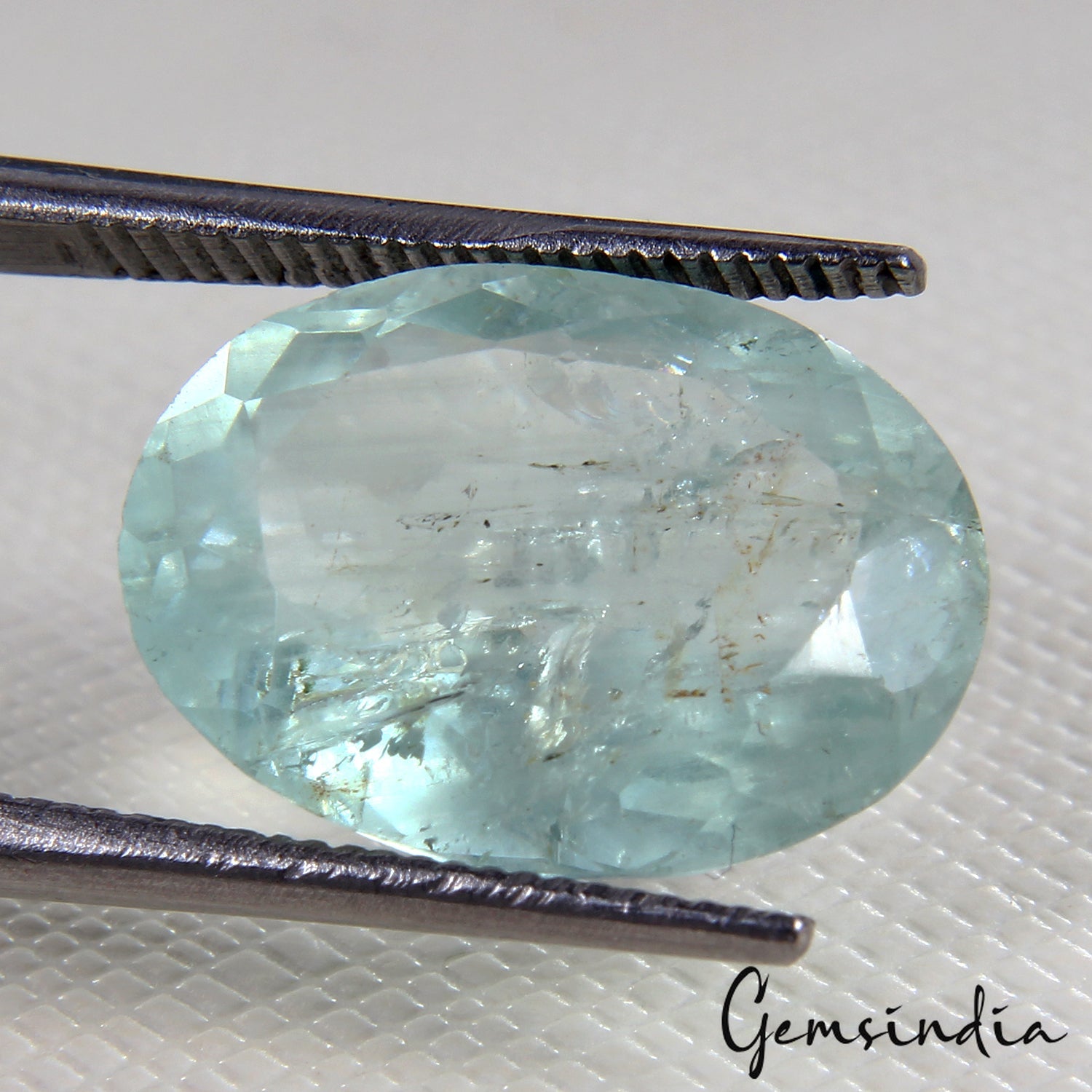 Certified 5.80 Ct Natural Untreated Brazilian Blue Aquamarine Oval Cut Loose Gem