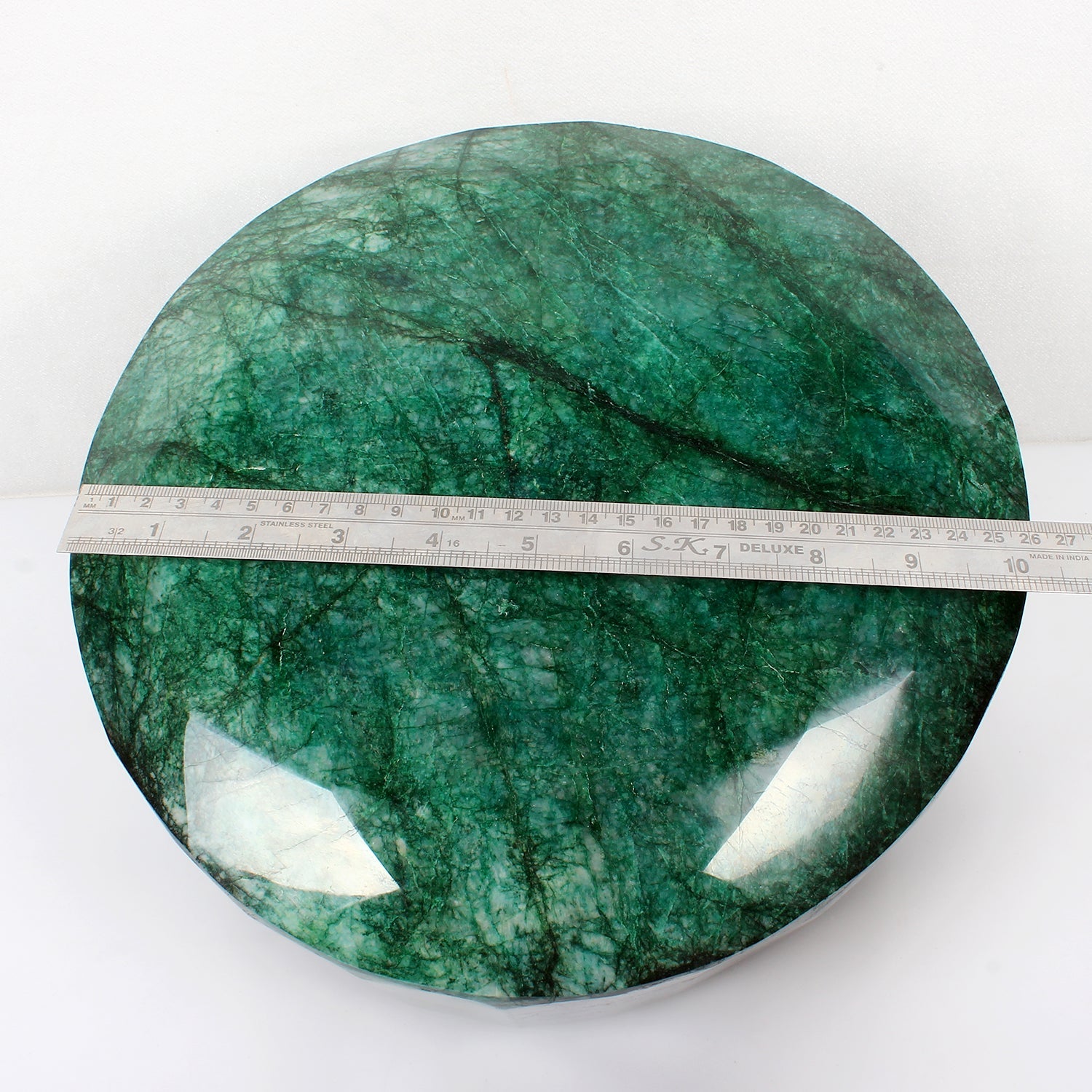 Giant 23.85 Kg Natural Emerald Brazil Gemstone - Huge Round Cut 11" Masterpiece