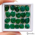 100 Cts/20 Pcs Natural Brazilian Green Emerald Oval Cut Loose Gems For Jewelry