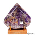 900 Gram Natural Untreated Chevron Amethyst Pear Cut Earth-mined Museum Size Gem
