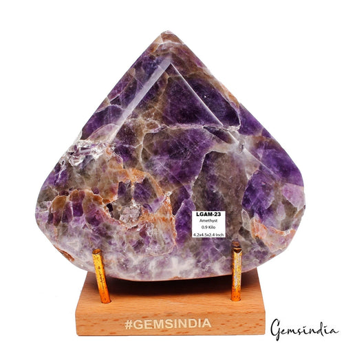 Amethyst Loose Gemstone — 4.2x4.5x2.4 Inch, 4500 Ct (900 g), Brazil