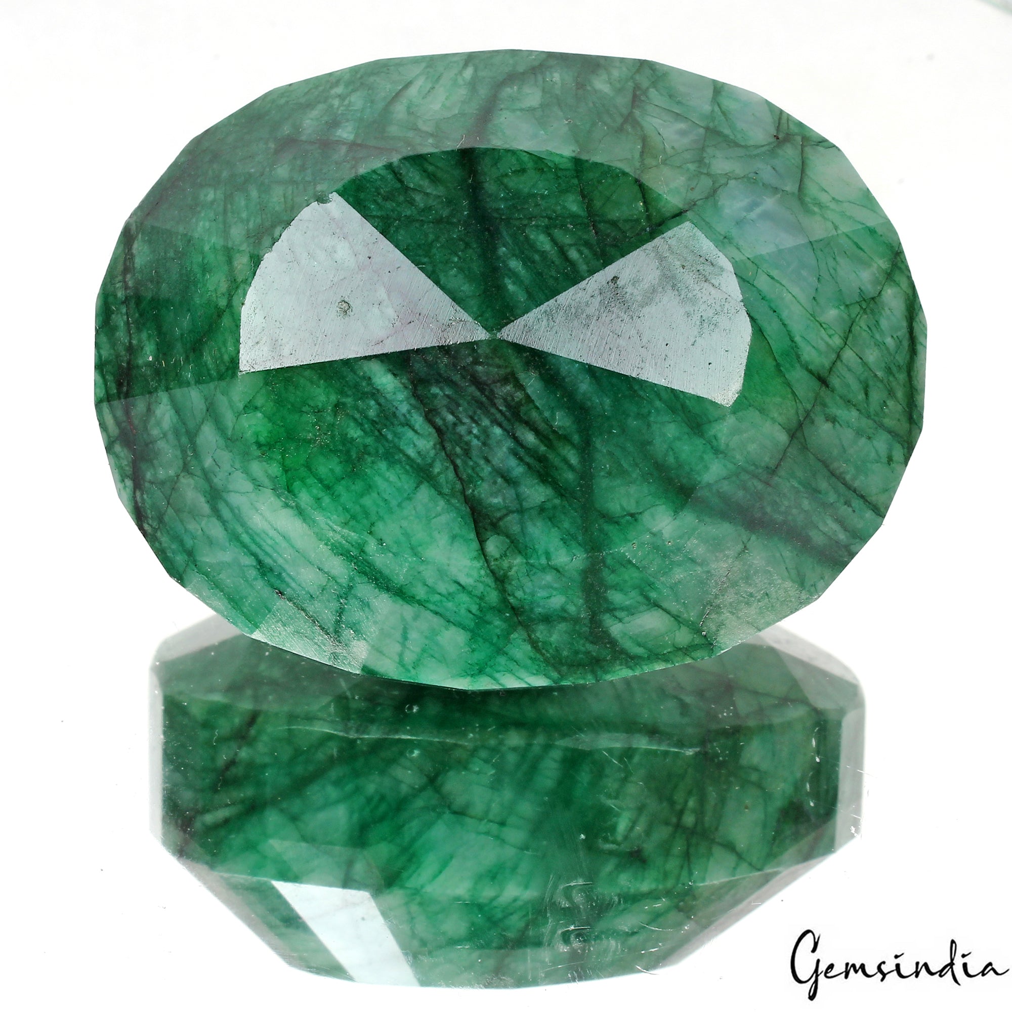 Rich Green 700 Cts Natural Emerald From Brazil Oval Loose Earth mined Gemstone