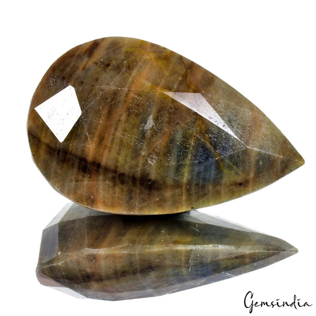 1170 Cts Natural Untreated Brown Sapphire Huge Size Pear Faceted Cut Loose Gem