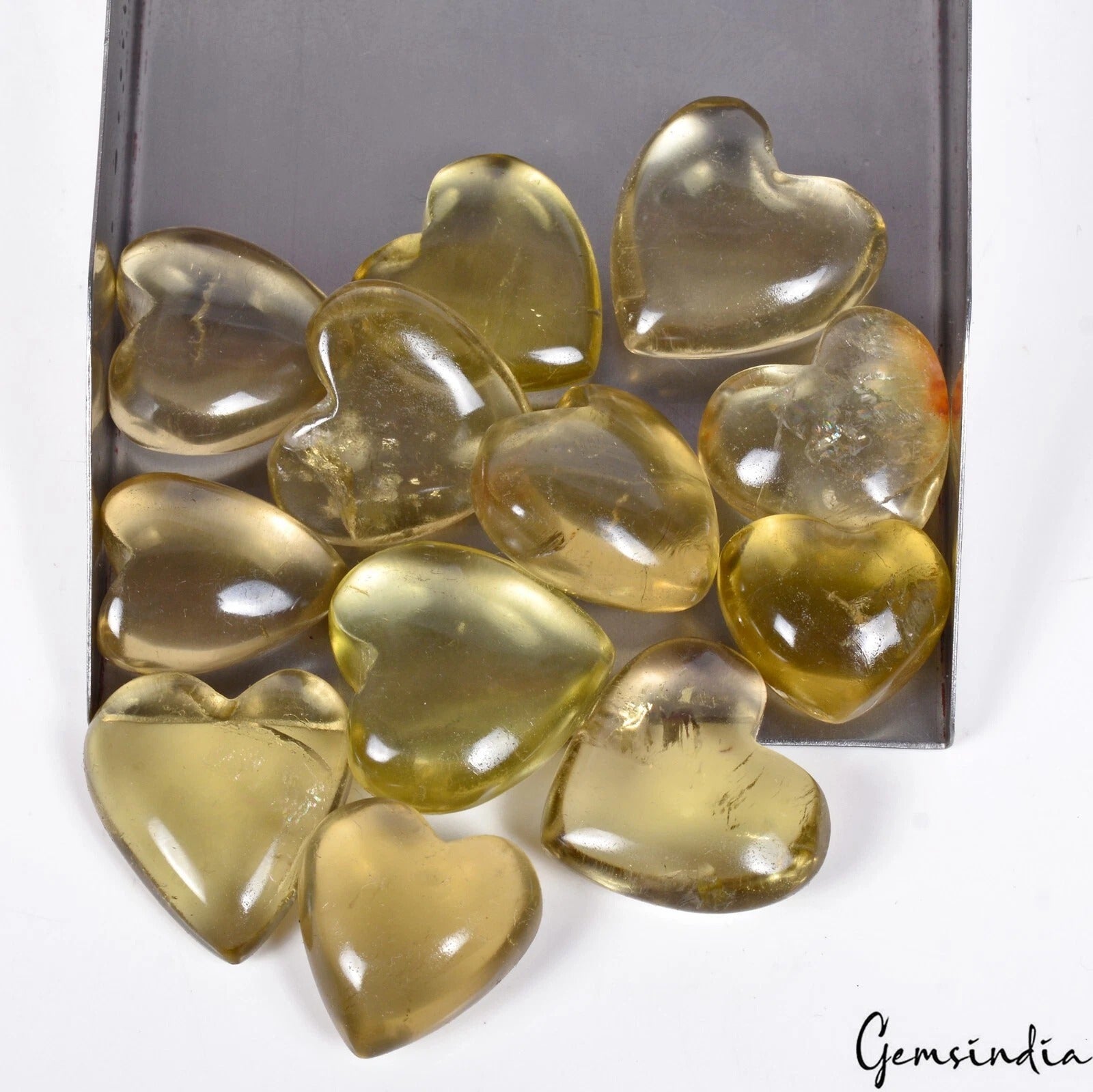 Citrine Lot, Loose Gemstone, Untreated — 12 Pieces, 16mm to 24mm, 400 Ct, Brazil