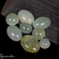 Green Beryl Lot, Cabochon, Untreated — 8 Pieces, 8mm to 16mm, 32.80 Ct, Brazil