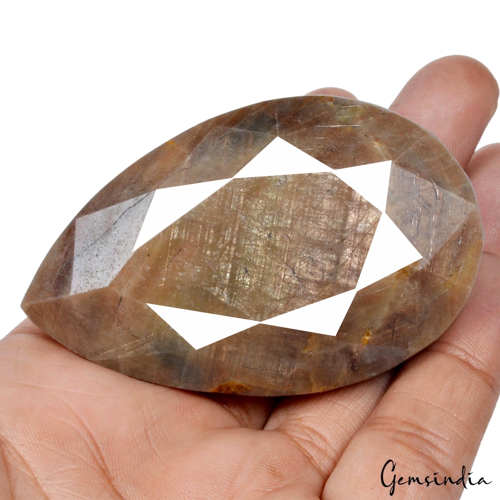 860 Cts Natural Brown Sapphire Pear Cut Loose Madagascar Untreated Huge Gemstone