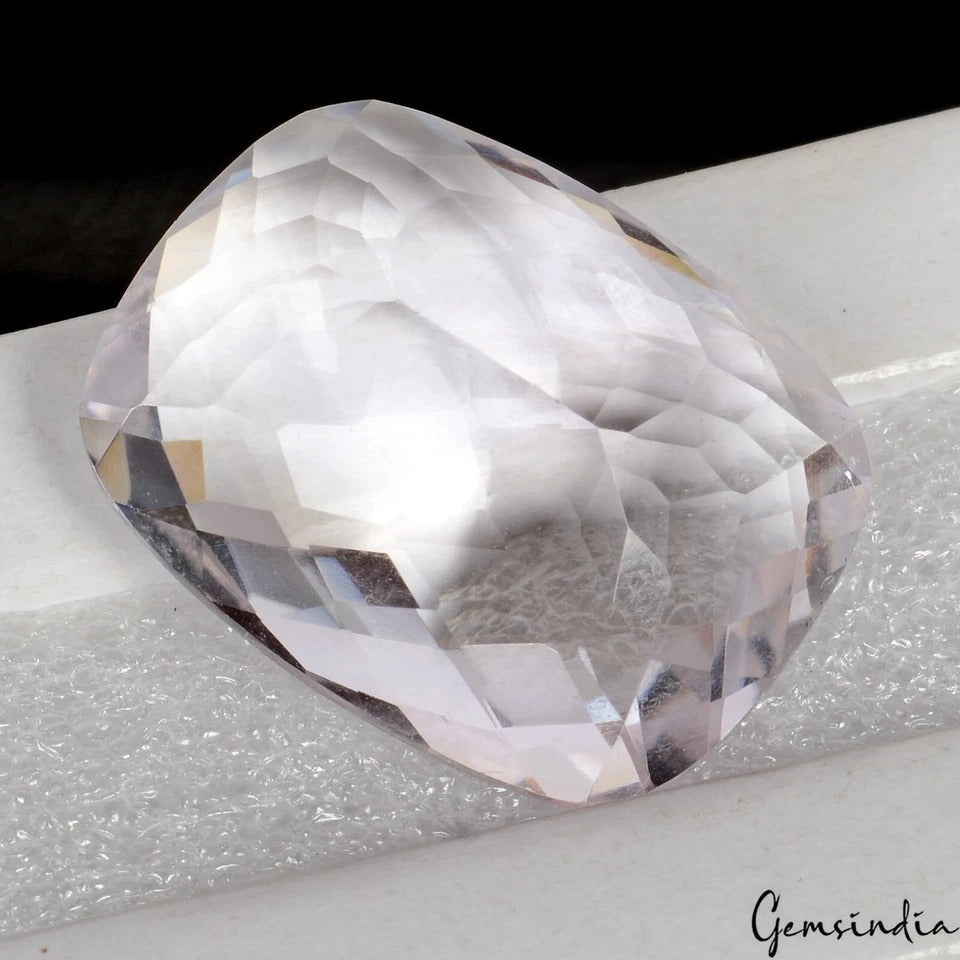 VVS 37.40 Ct Natural Bolivian Amethyst Lavender Color Cushion Cut Loose Gemstone