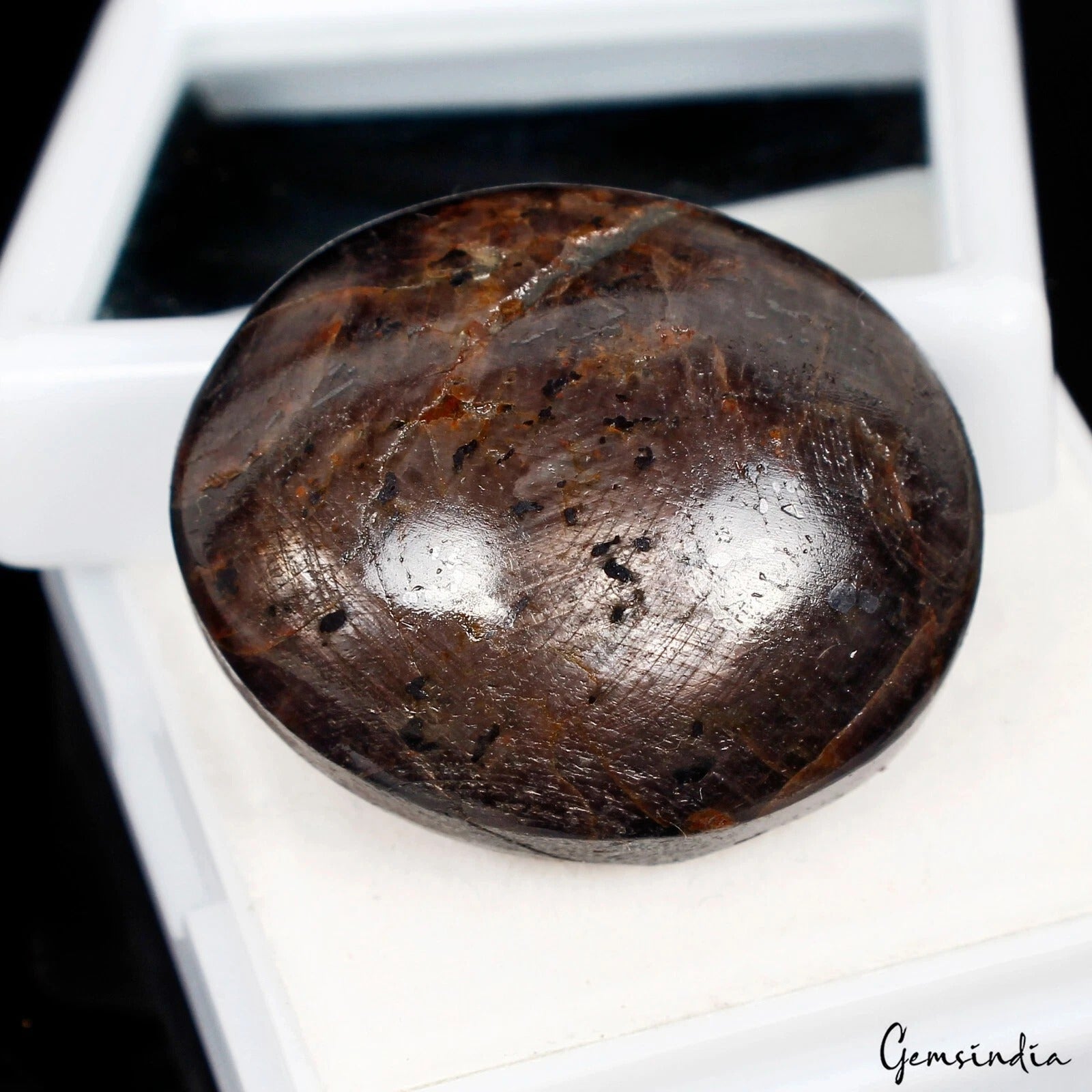 Natural Red Brown Untreated Star Ruby Oval Cab Gems 115.00 Ct From Madagascar