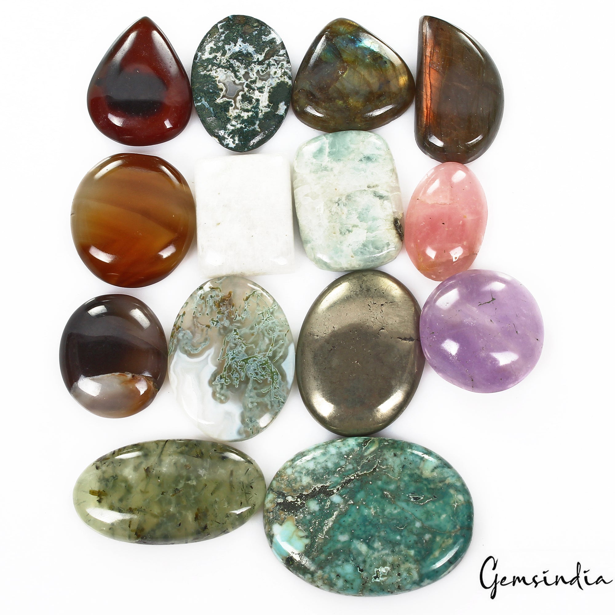 830 Ct/14 Pcs Natural Multi Color Untreated Mix Cab Loose Wholesale Multi Gems