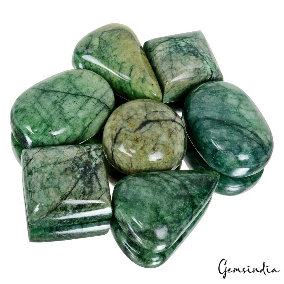 6630 Ct Natural Brazilian Green Emerald Huge Size Mix Cab Earth Mined Gemstones