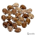 120 Ct/24 Pcs Natural Untreated Smoky Quartz Pear Cab Calibrated 13x9mm Gems Lot