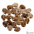 Smoky Quartz Lot, Cabochon, Untreated — 24 Pieces, 13x9mm, 120.00 Ct