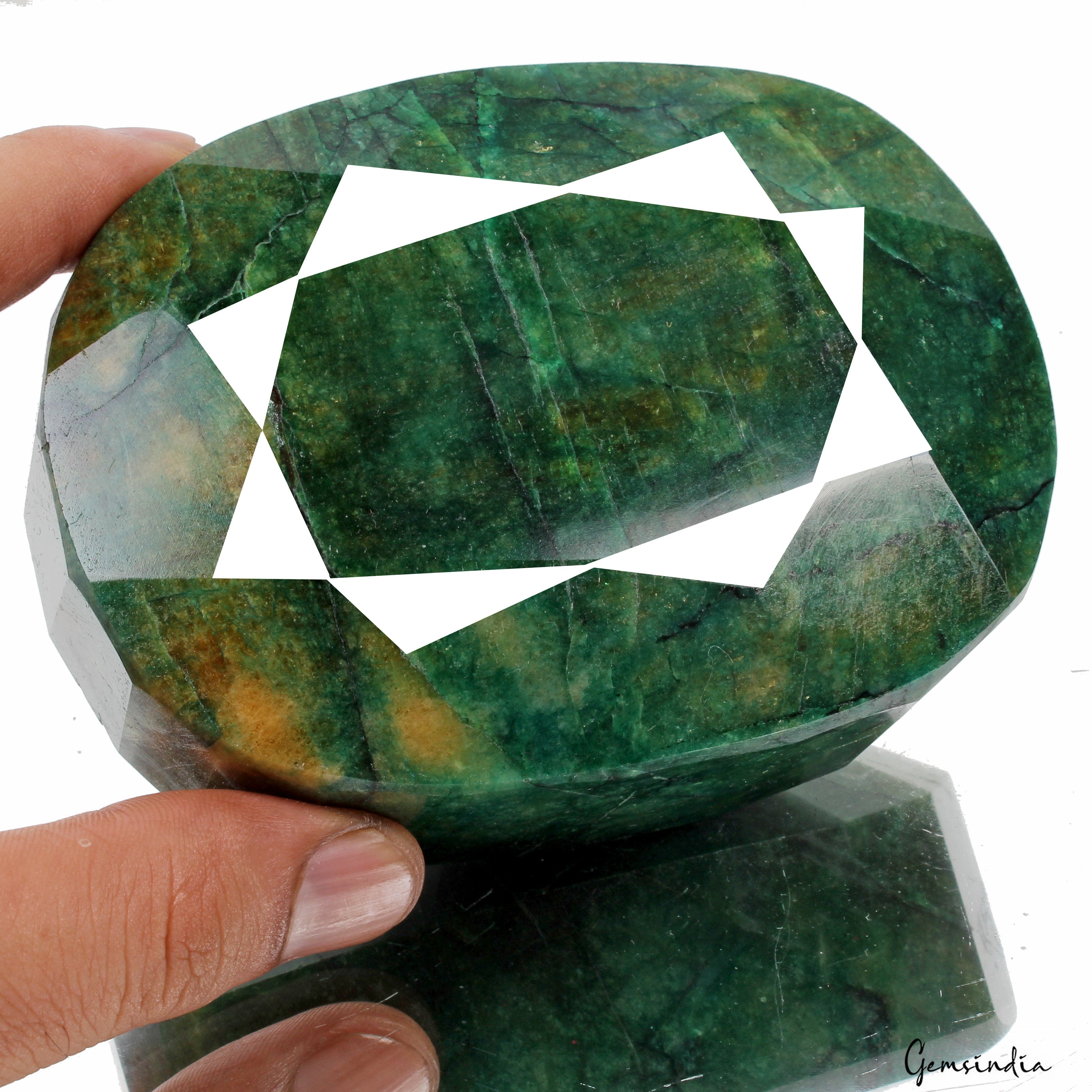 Fabulous Big Green Emerald Earth mined 4000 Ct Natural Huge Loose Brazilian Gem