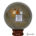 1750 Cts Natural Untreated Forest Agate Reiki Healing Crystal Mineral Gem Sphere