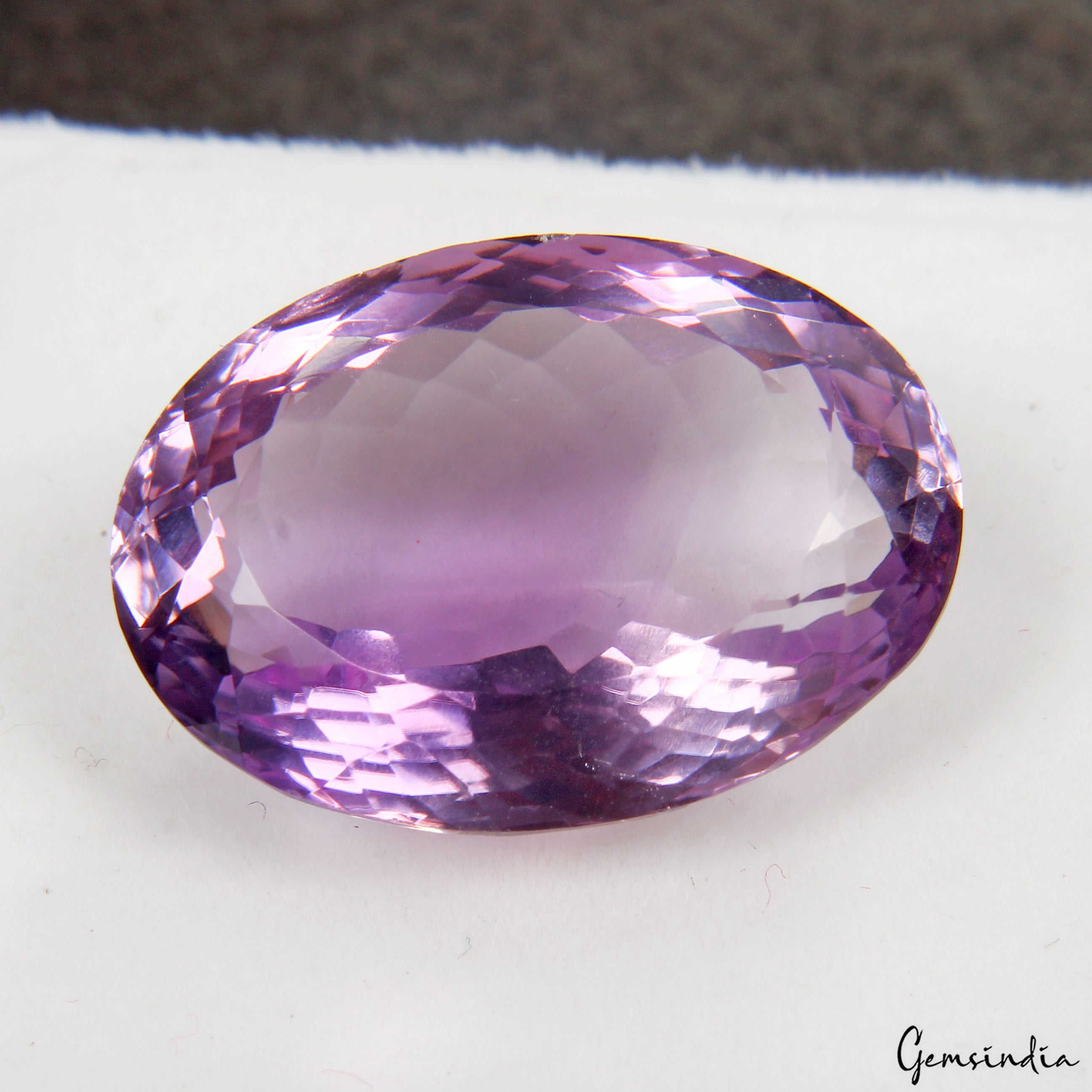 VVS 23.80Ct Natural Amethyst Certified Huge Pendant Size Oval Untreated Gemstone