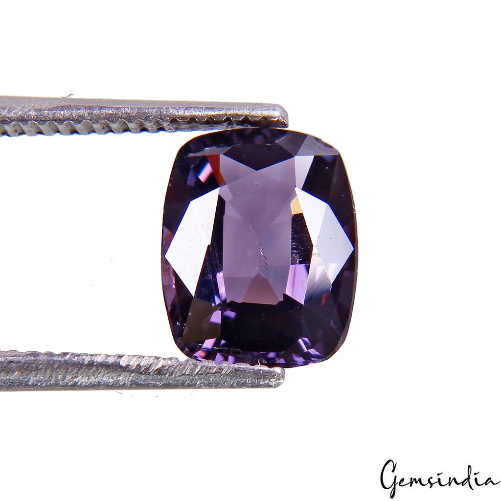 Natural Purple Spinel Faceted Cushion Cut ~ 1.80 Ct Vivid Color, Untreated Gem