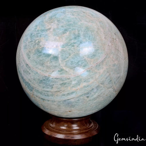Amazonite Sphere, Blue — 5.5 Inch