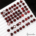 120.50Ct/58 Pcs Natural Untreated Rhodolite Garnet Round Cut 7mm Loose Gems Lot