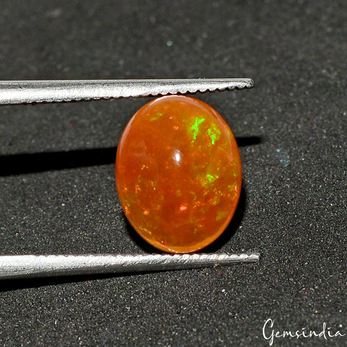 1.70 Cts Extreme Great Fire 100 % Natural Orange Opal Ethiopian Loose Gemstone