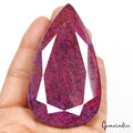 1050 Cts Natural African Red Ruby Pear Faceted Cut Huge Loose Earth Mined Gem