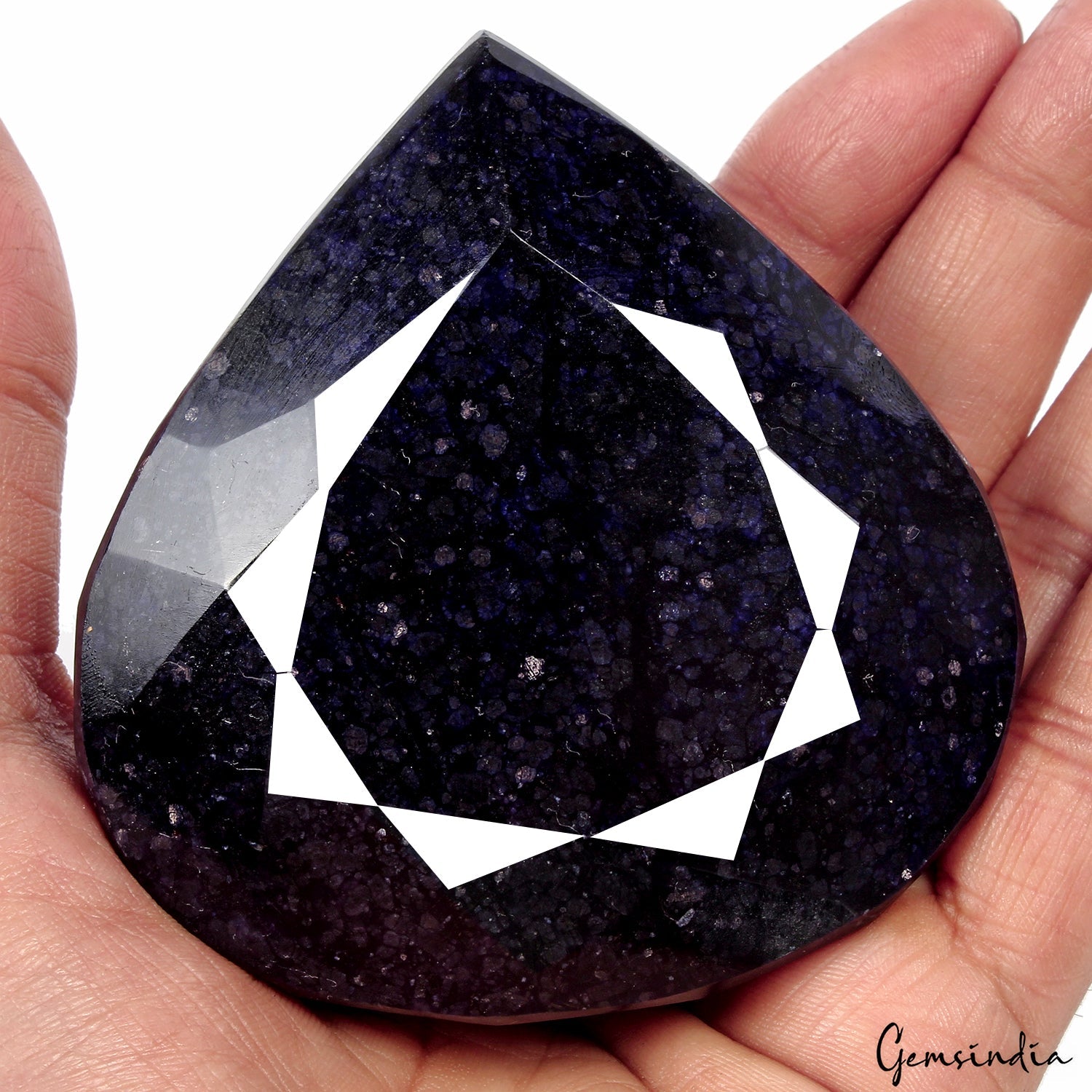 2070 Ct Natural Dark Blue Sapphire Pear Cut Faceted Earth Mined Huge Loose Gems