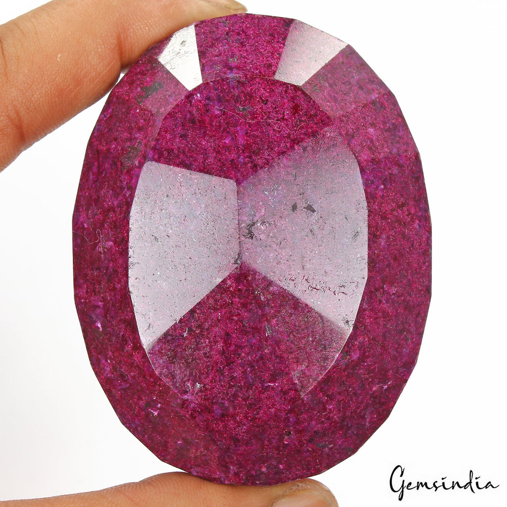 1660 Cts Natural African Red Ruby Oval Faceted Earth mined Huge Size Loose Gem